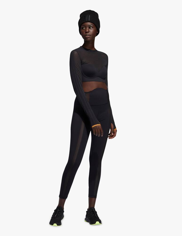 rinascente Adidas Originals Ivy Park long sleeve mesh crop top