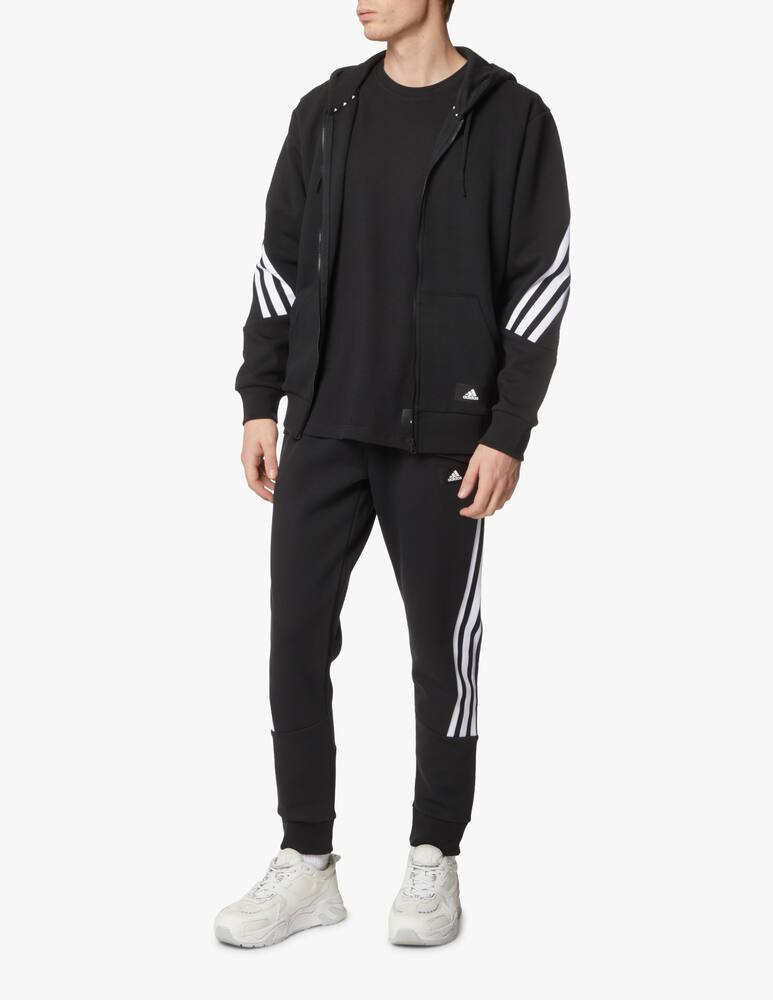 rinascente Adidas Performance Fzip 3stripes hoodie - black