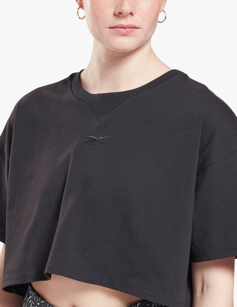 rinascente Reebok Cotton cropped t-shirt Studio