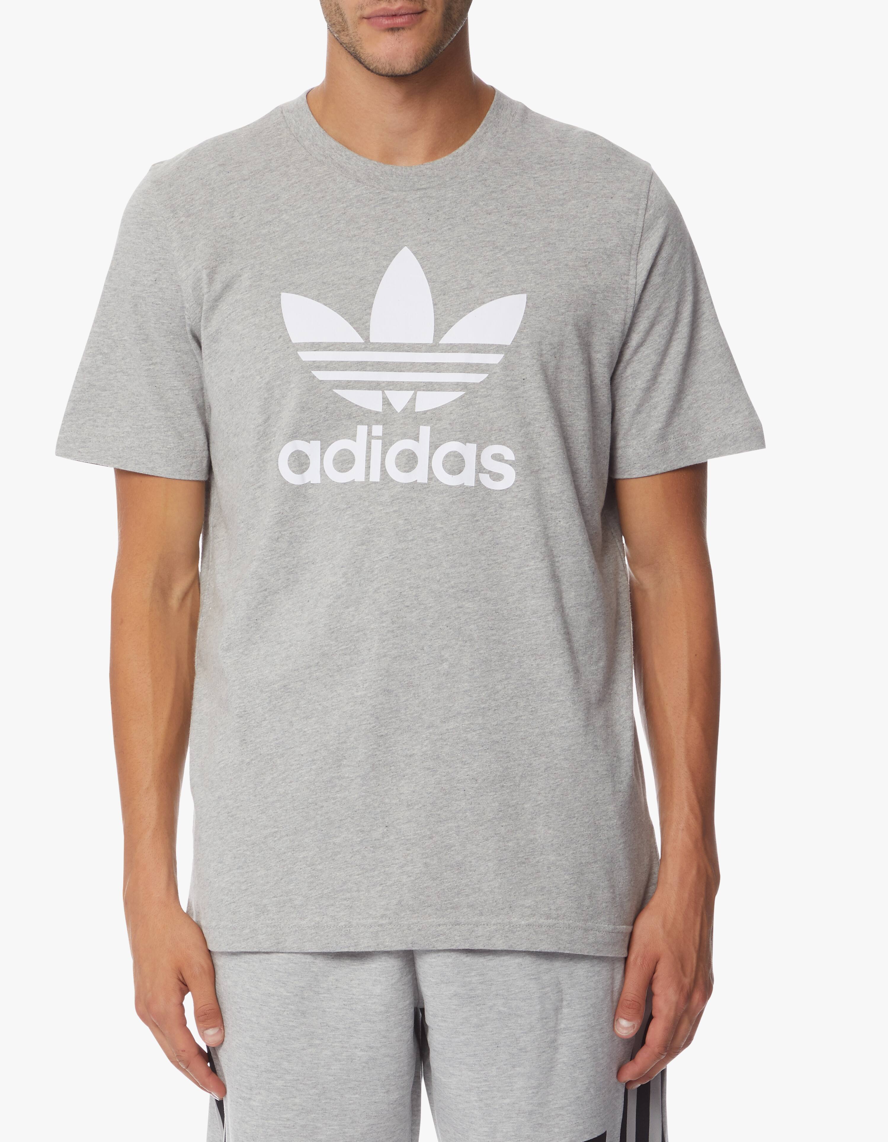 Shop Adidas Originals Logo T shirt Grey On Rinascente Shop Adidas Originals Logo T shirt Grey On Rinascente