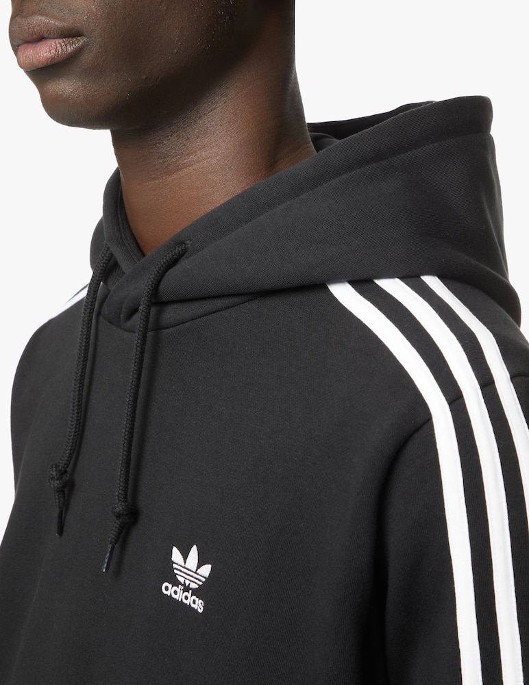 rinascente Adidas Originals Felpa con cappuccio 3 righe - nero