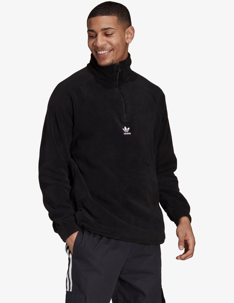 rinascente Adidas Originals Zipped essential pile - Black