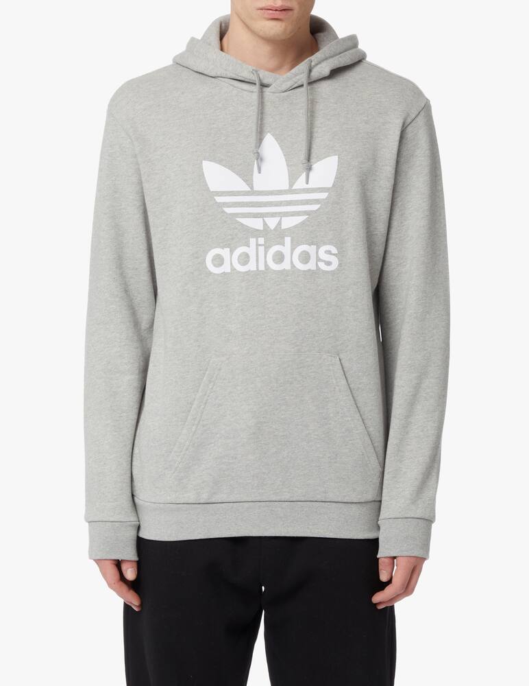 rinascente Adidas Originals Logo trefoil hoodie - grey