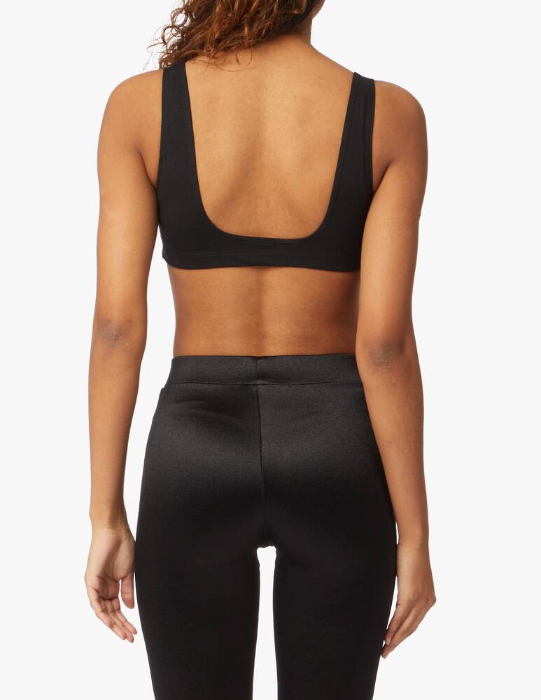 rinascente Reebok Reggiseno sportivo in cotone con  Logo - nero