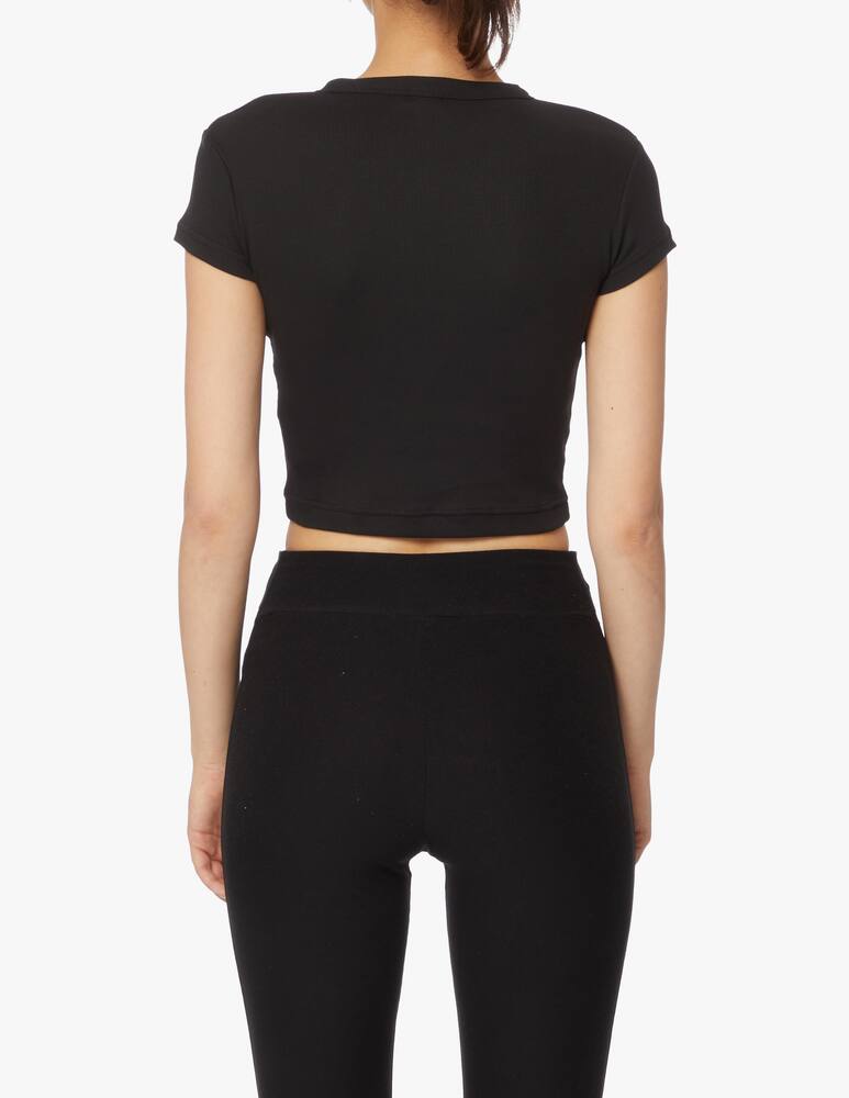 rinascente Reebok Cotton blend strappy rib t-shirt