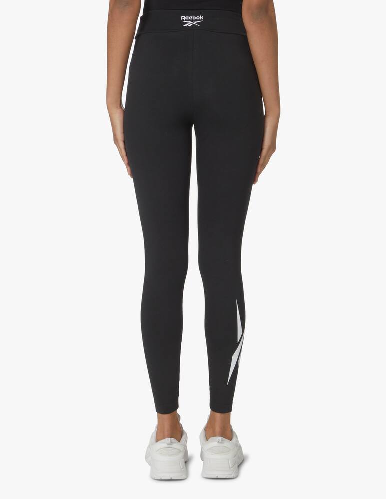 rinascente Reebok Logo sports leggings in cotton - black