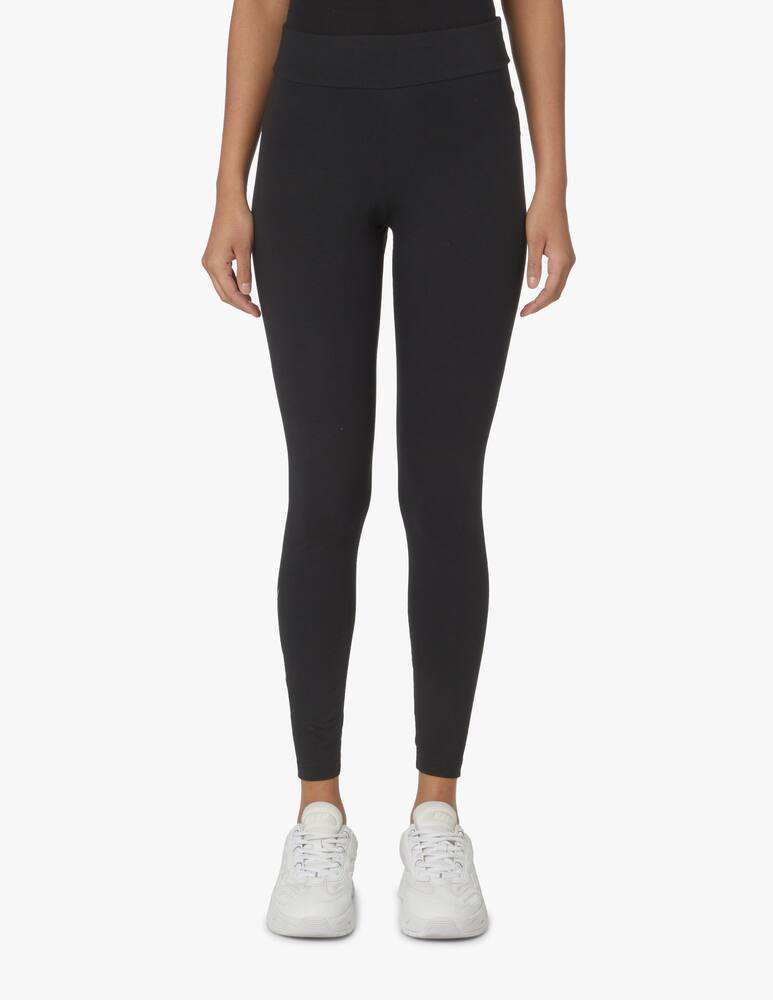 rinascente Reebok Logo sports leggings in cotton - black