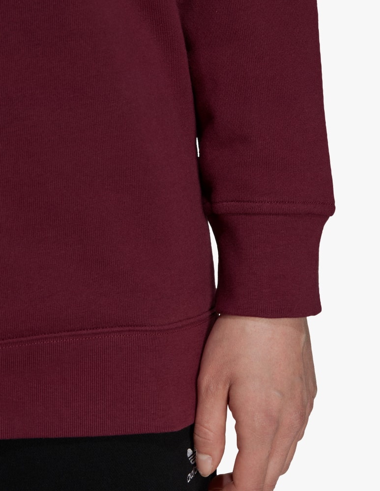 rinascente Adidas Originals Felpa manica lunga Trefoil Crew Victory Crimson