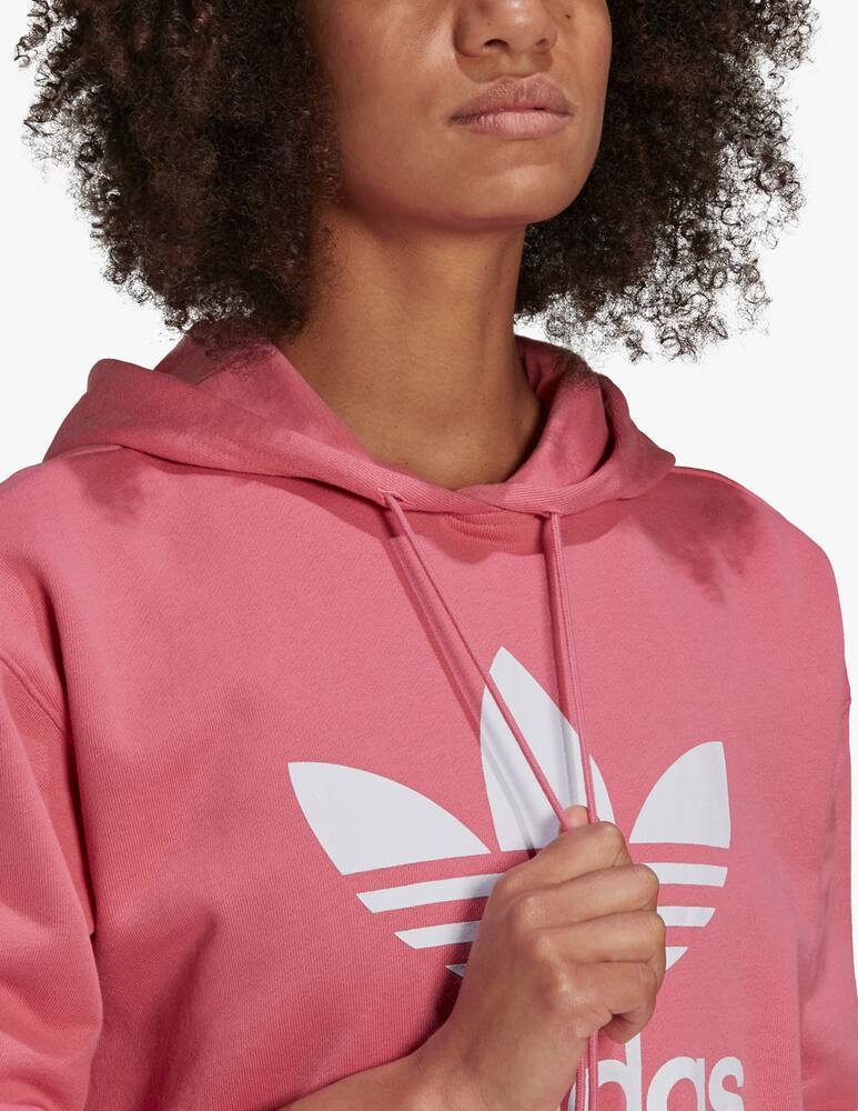 rinascente Adidas Originals Felpa con cappuccio Trefoil Rosetone