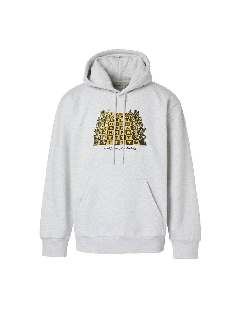 rinascente Carhartt WIP Felpa con cappuccio scacchi heavy - grigio