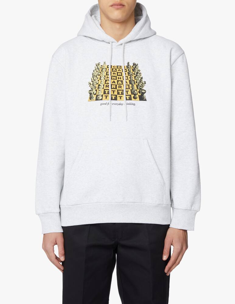 rinascente Carhartt WIP Felpa con cappuccio scacchi heavy - grigio