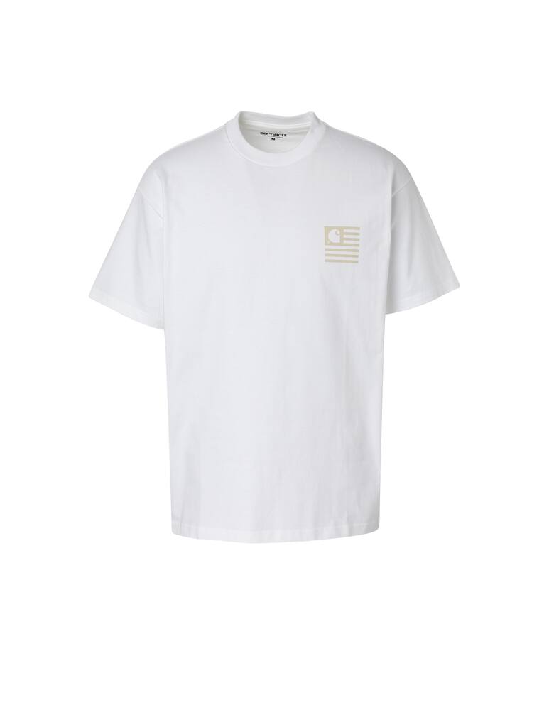 rinascente Carhartt WIP Maglietta manica corta state flag back - bianco