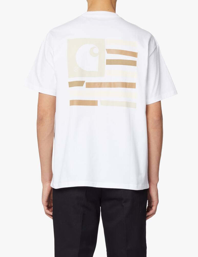 rinascente Carhartt WIP Maglietta manica corta state flag back - bianco