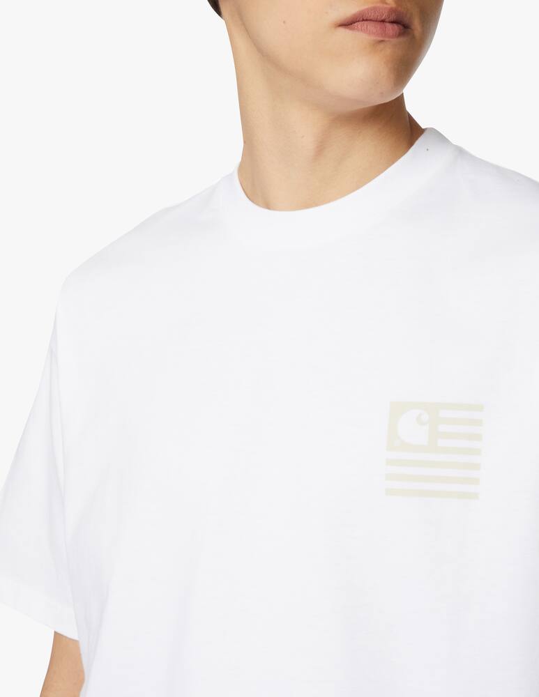 rinascente Carhartt WIP Maglietta manica corta state flag back - bianco