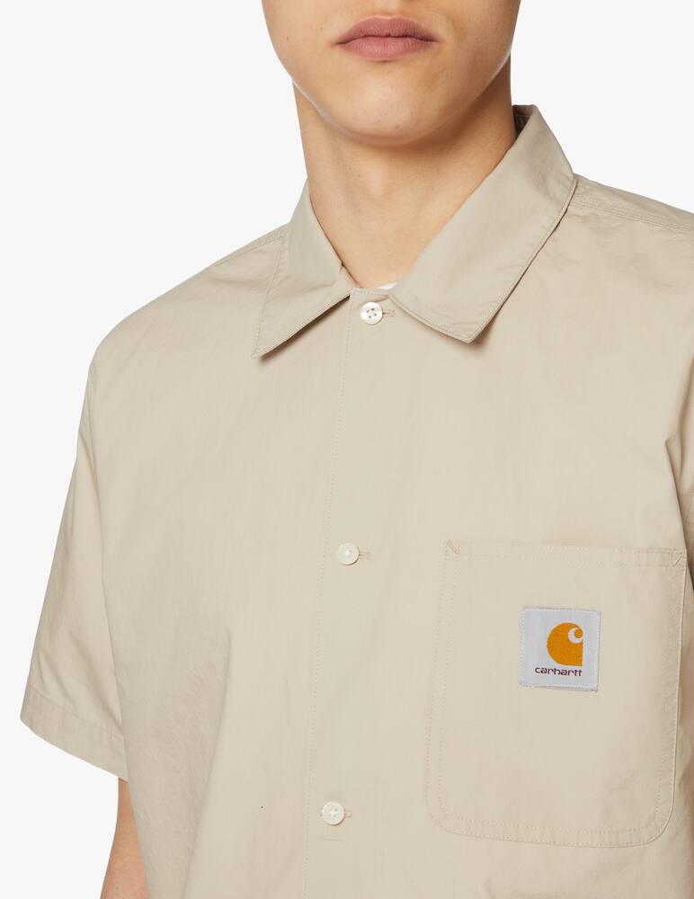 rinascente Carhartt WIP Creck pocket light short sleeve shirt - beige
