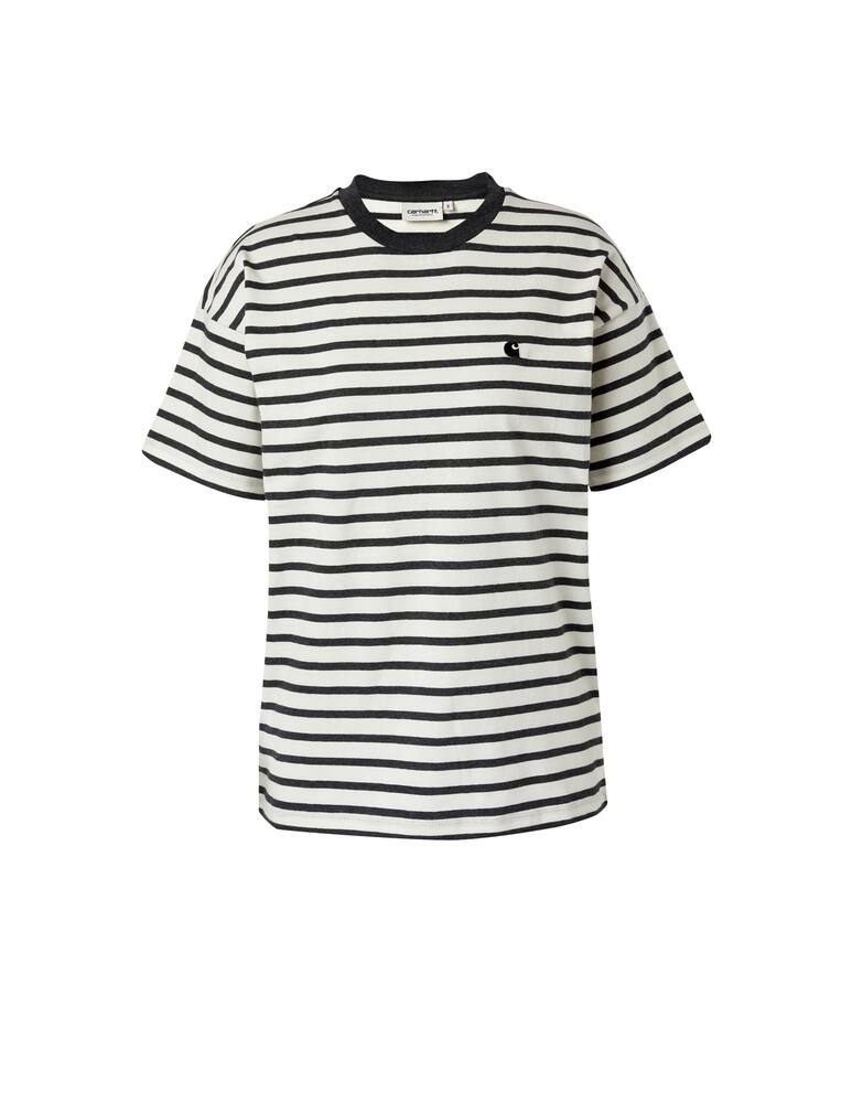 rinascente Carhartt WIP T-shirt in cotone a righe - grigio