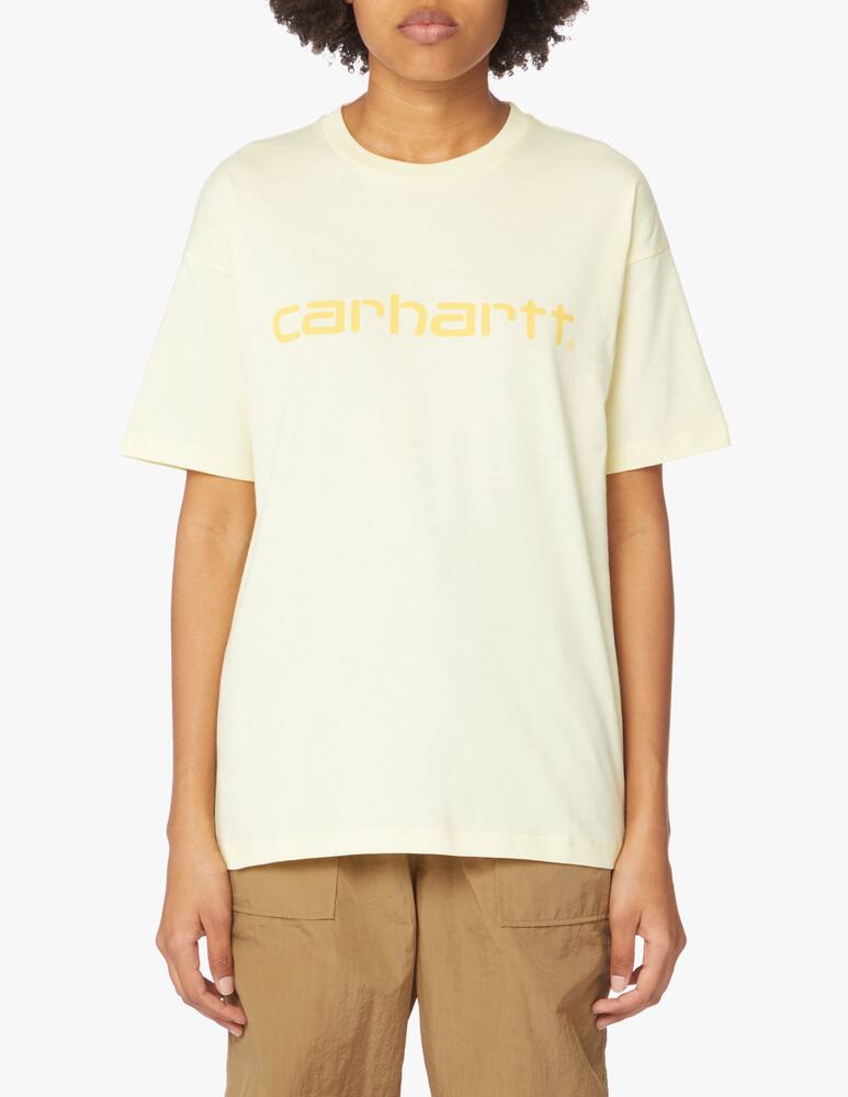 rinascente Carhartt WIP Cotton t-shirt with logo - yellow