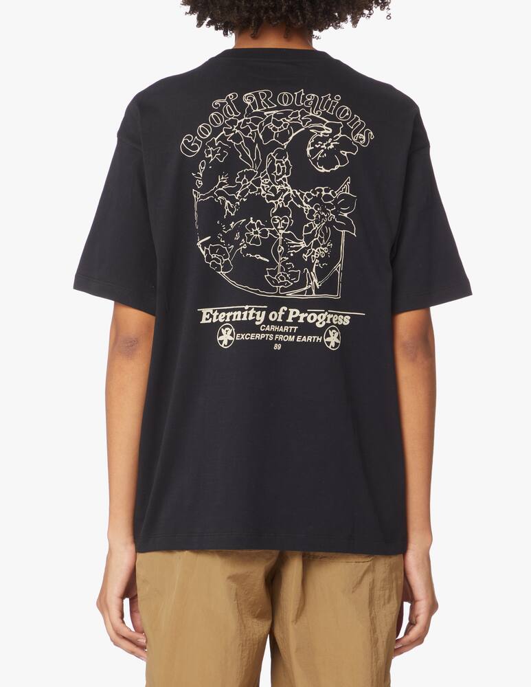 Carhartt WIP Cotton t-shirt with logo - black - picture 3