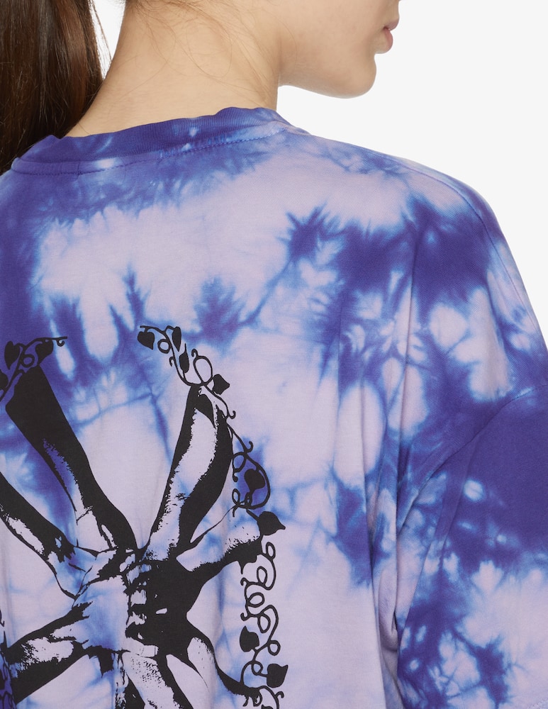 rinascente Carhartt WIP Tie dye cotton oversized t-shirt - violet