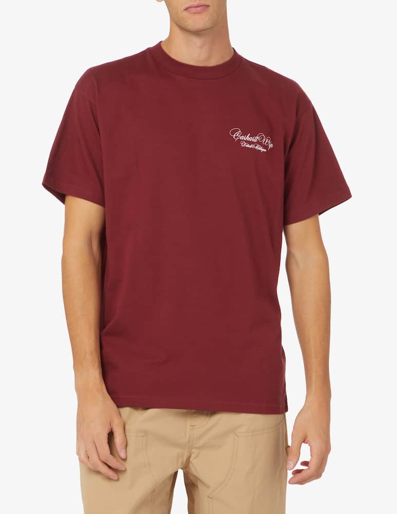 Carhartt WIP Maglietta in cotone organico - bordeaux - immagine 1 Carhartt WIP Maglietta in cotone organico - bordeaux - immagine 1