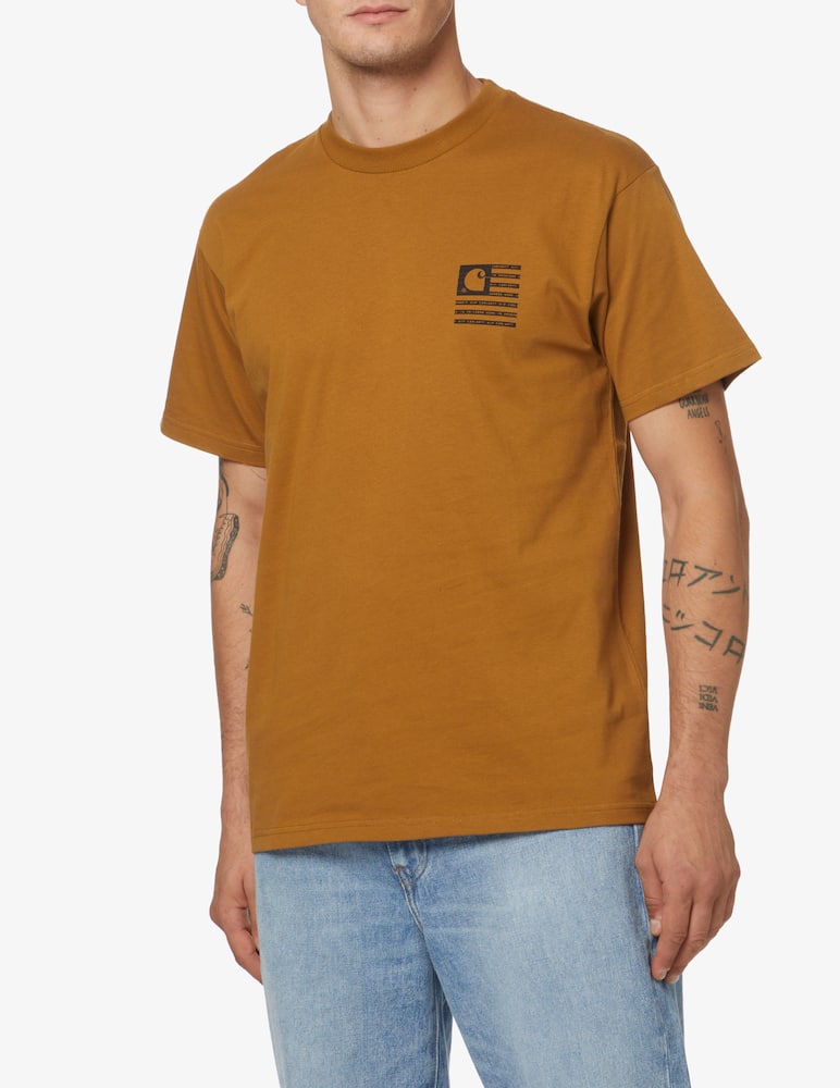 rinascente Carhartt WIP State flag t-shirt - Orange