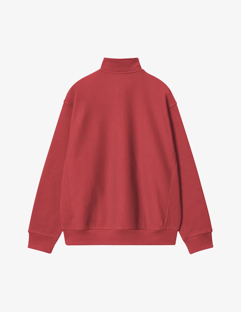 Carhartt WIP Felpa american script con mezza zip - immagine 2