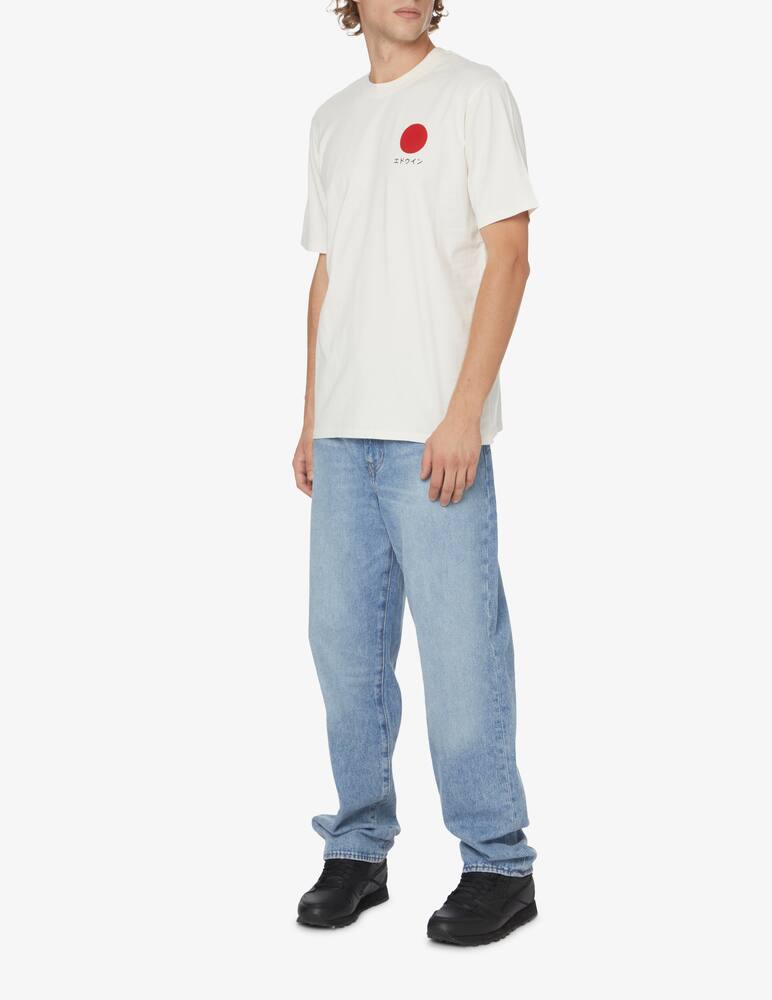 rinascente Edwin Sun small logo japanese t-shirt - White