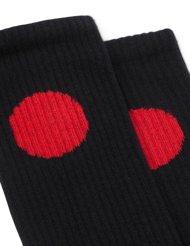 rinascente Edwin Japanese sun socks x democratique - black