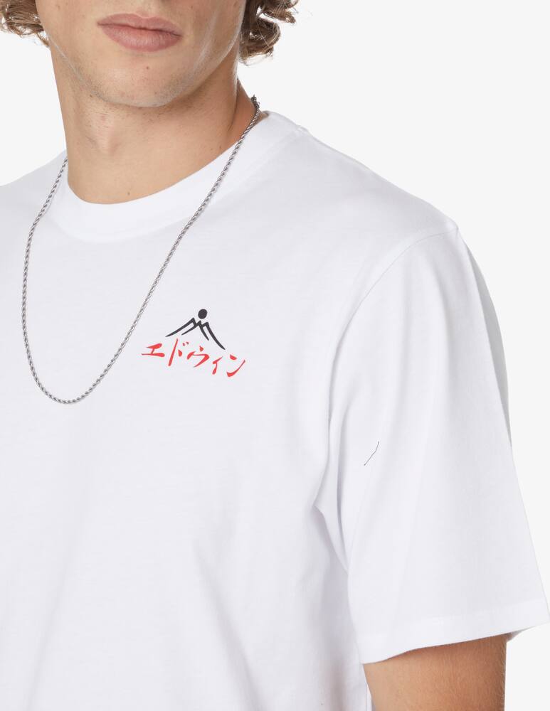 rinascente Edwin Maglietta ideogramma goshuin sul retro - Bianco
