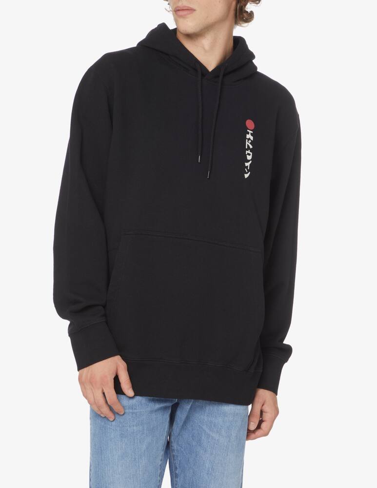 rinascente Edwin Kamifuji back hoodie - Black