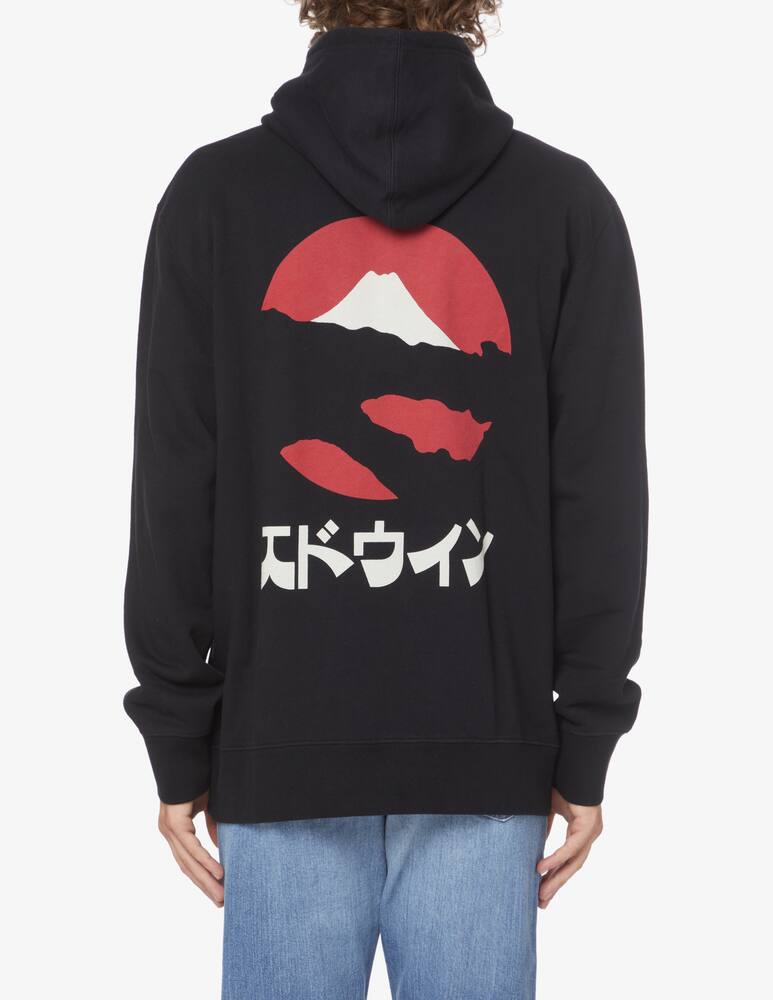 rinascente Edwin Kamifuji back hoodie - Black