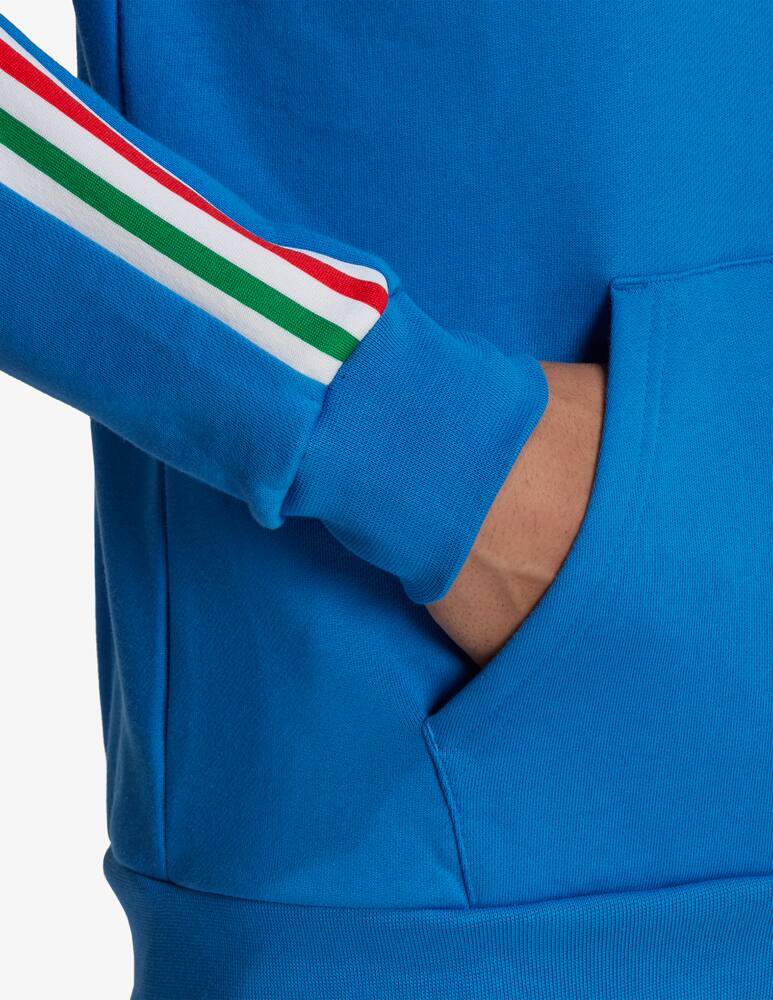Adidas Originals Felpa con cappuccio con 3 striscie - Blu - immagine 4