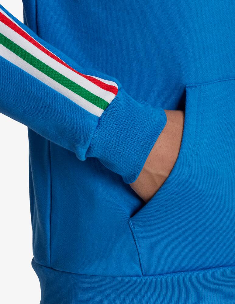 Adidas Originals Felpa con cappuccio con 3 striscie - Blu - immagine 5