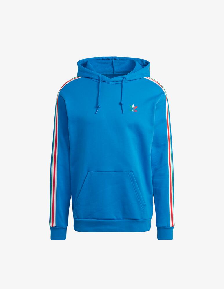 Adidas Originals Felpa con cappuccio con 3 striscie - Blu - immagine 6