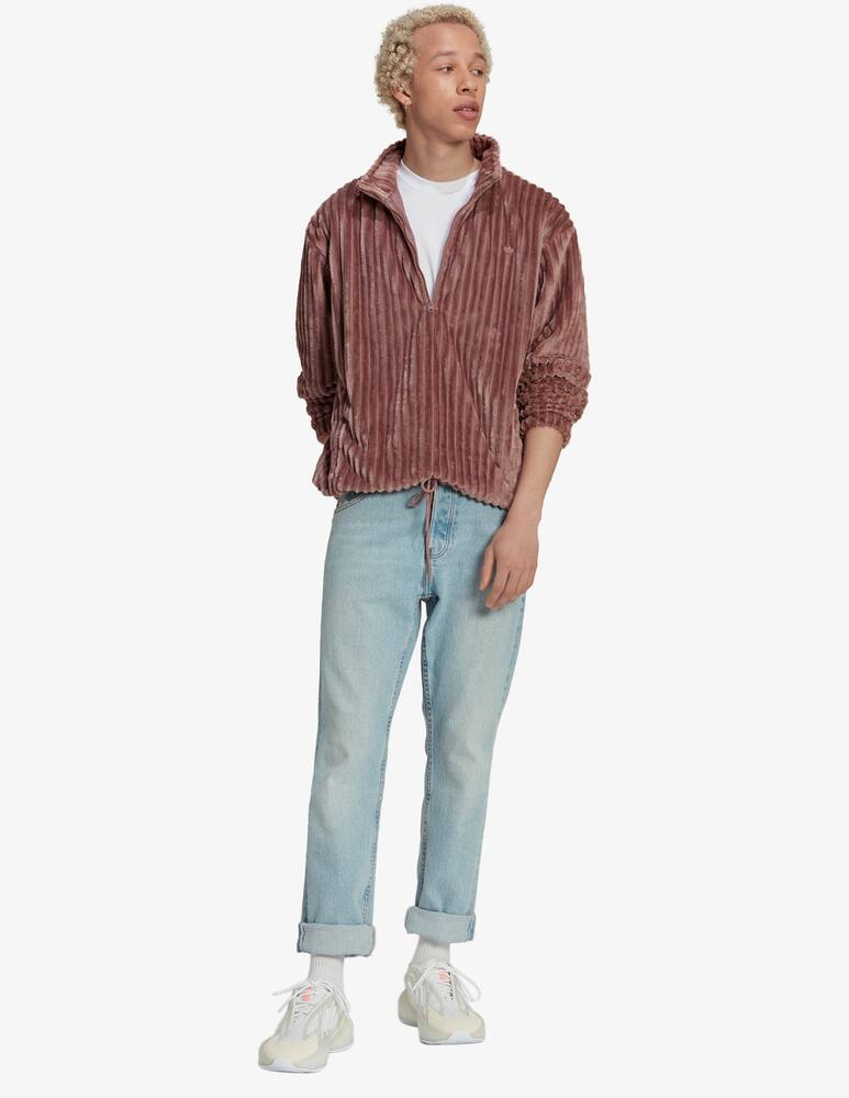 rinascente Adidas Originals Zipped velvet hoodie - Red