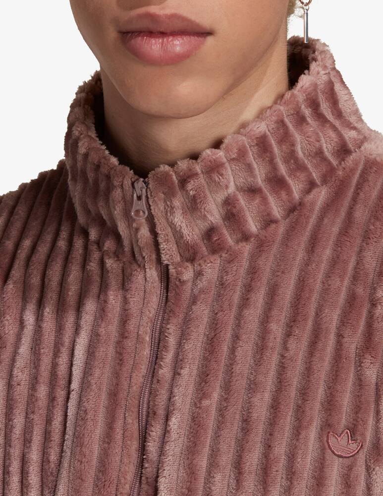 rinascente Adidas Originals Zipped velvet hoodie - Red