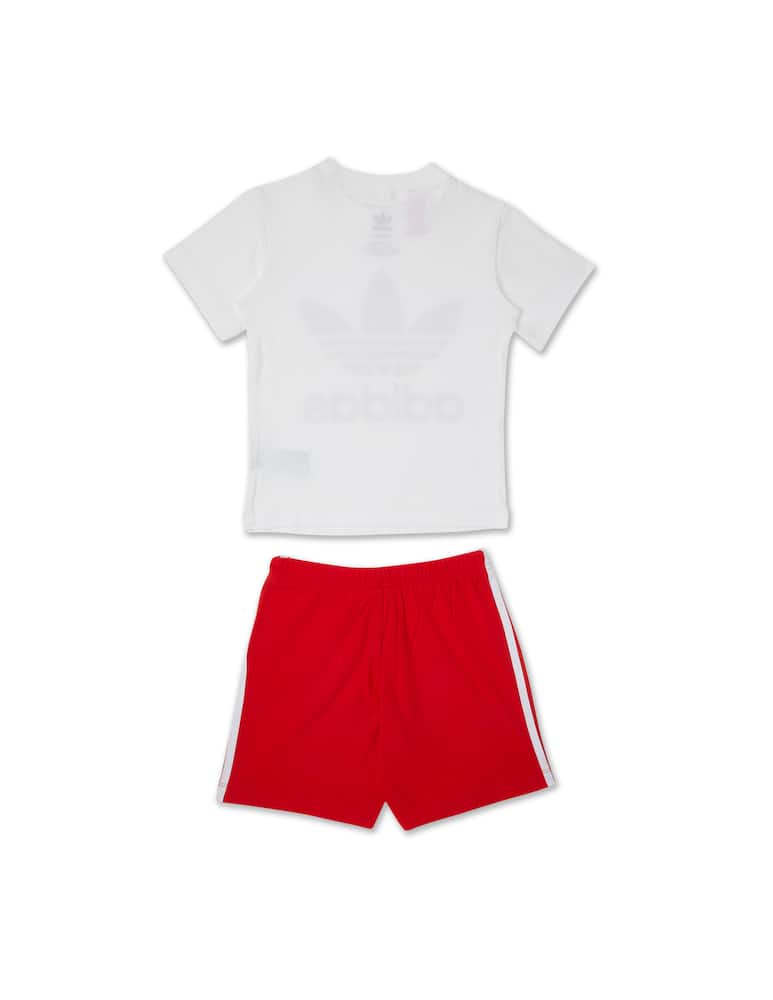 rinascente Adidas Originals Suit set t-shirt and shorts - Rosso