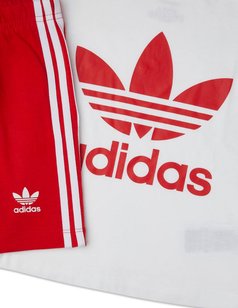 rinascente Adidas Originals Suit set t-shirt and shorts - Rosso