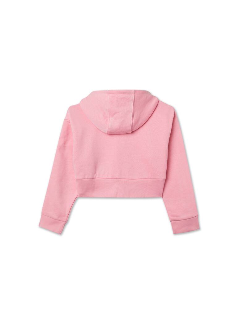 rinascente Adidas Originals Felpa con cappuccio cropped - Rosa