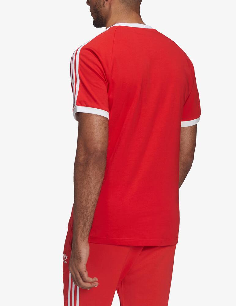 rinascente Adidas Originals 3 stripes cotton t-shirt - Red
