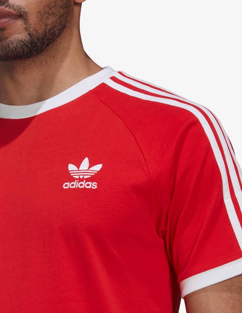 rinascente Adidas Originals 3 stripes cotton t-shirt - Red