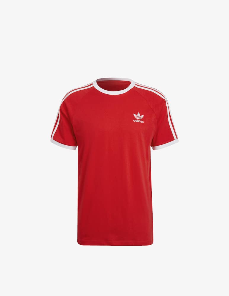 rinascente Adidas Originals 3 stripes cotton t-shirt - Red