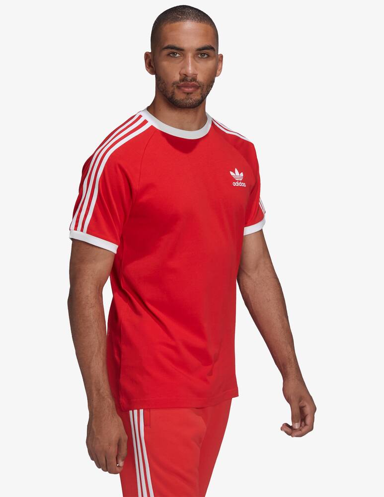 rinascente Adidas Originals 3 stripes cotton t-shirt - Red