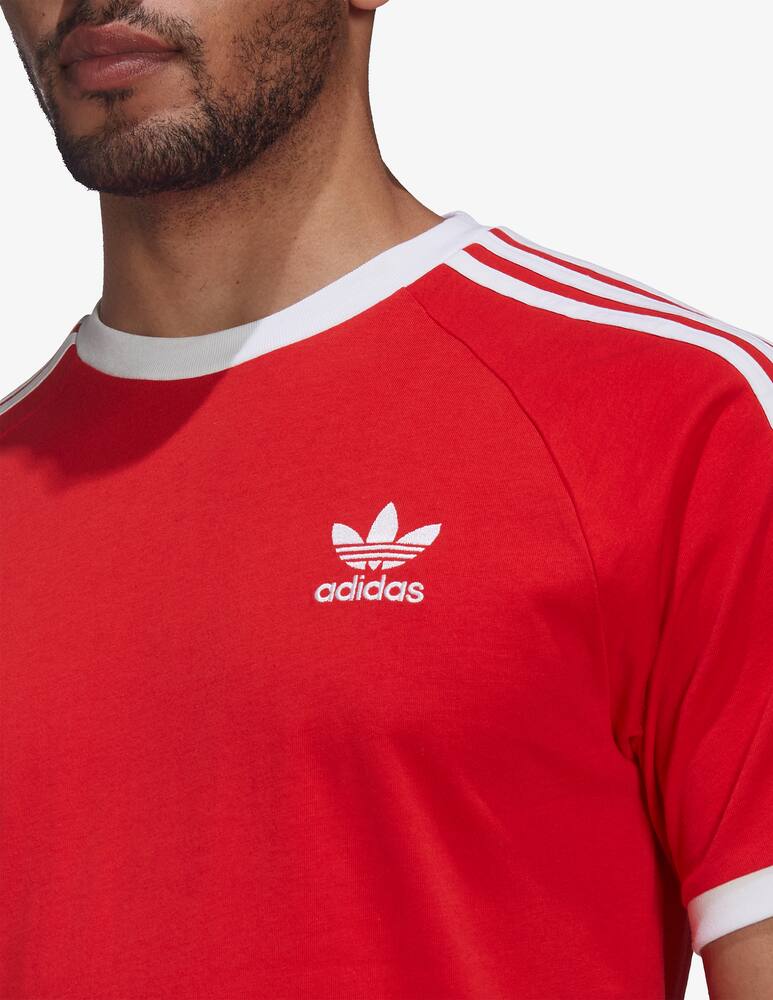 rinascente Adidas Originals 3 stripes cotton t-shirt - Red