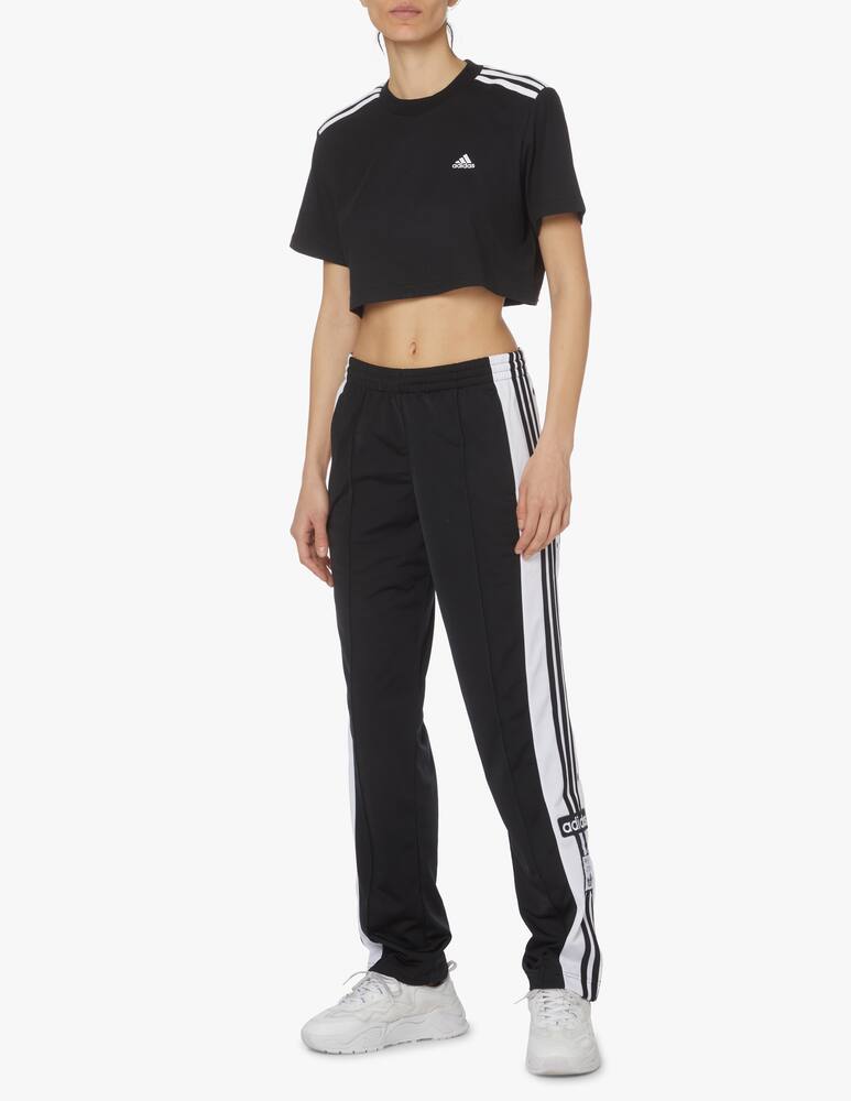 rinascente Adidas Originals Cotton blend crop t-shirt - black