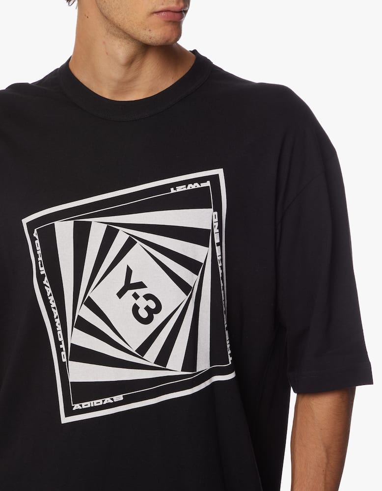 rinascente Adidas Y-3 Maglietta girocollo optimistic illusions
