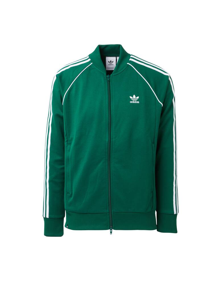 rinascente Adidas Originals Felpa acetata collo bomber piping - verde