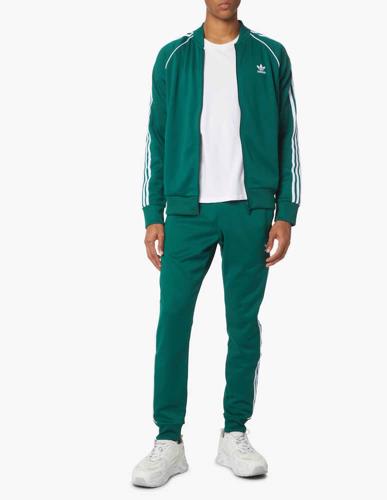 rinascente Adidas Originals Felpa acetata collo bomber piping - verde