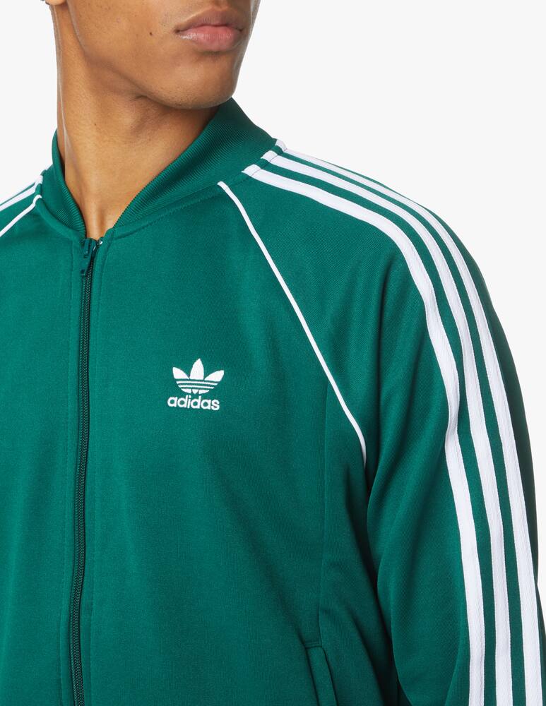 rinascente Adidas Originals Felpa acetata collo bomber piping - verde