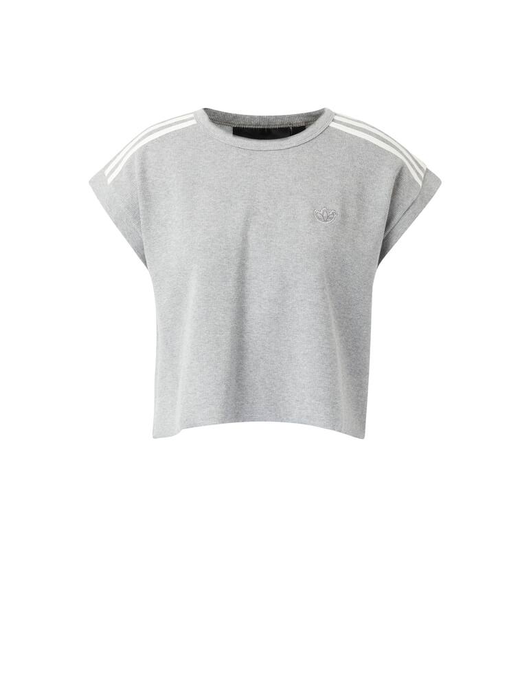 Adidas Originals Cotton blend crop t-shirt - grey - picture 5 Adidas Originals Cotton blend crop t-shirt - grey - picture 5